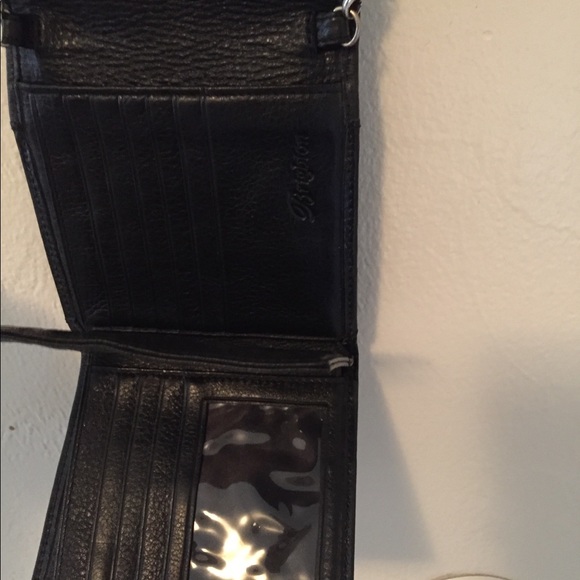Brighton Black Leather Chain Crossbody Purse - Picture 6 of 6